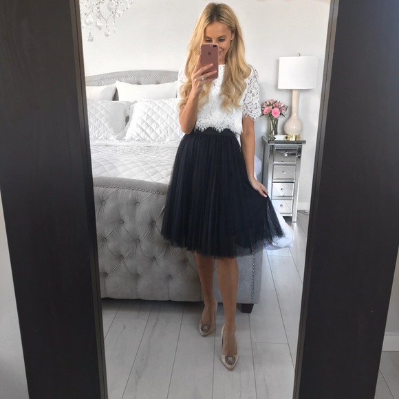 Little Pearls of Life Dresses & Skirts - LAST ONE!!! Black Tulle Skirt With Elastic Band